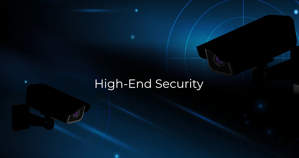 The Vault House high-end security cameras